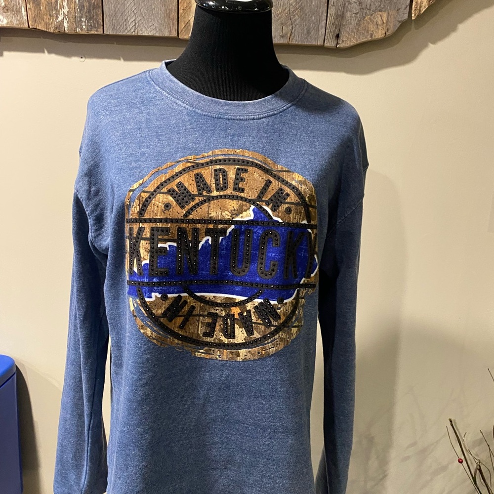 Blue Graphic Sweatshirt